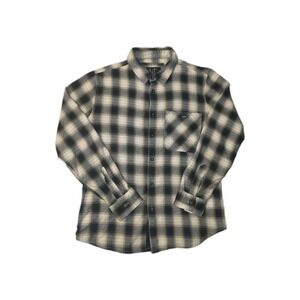 Modern Culture Flannel Plaid Beige Size XL Long Sleeve Button Up Shirt